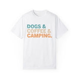 Dogs Coffee Camping Tshirt