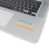 Dogs & Coffee & Camping Vinyl Sticker