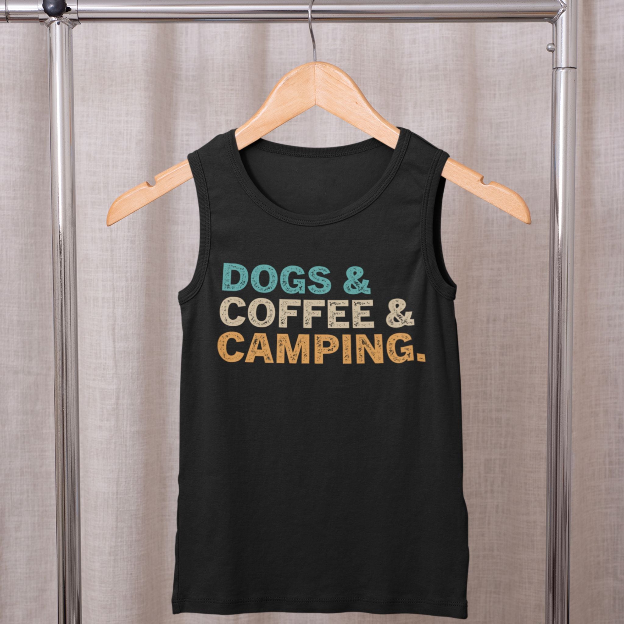 Dogs and Coffee and Camping Tank Top