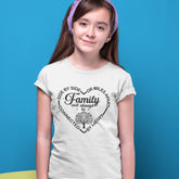 Family Will Always Be Connected By Heart Kids Shirt