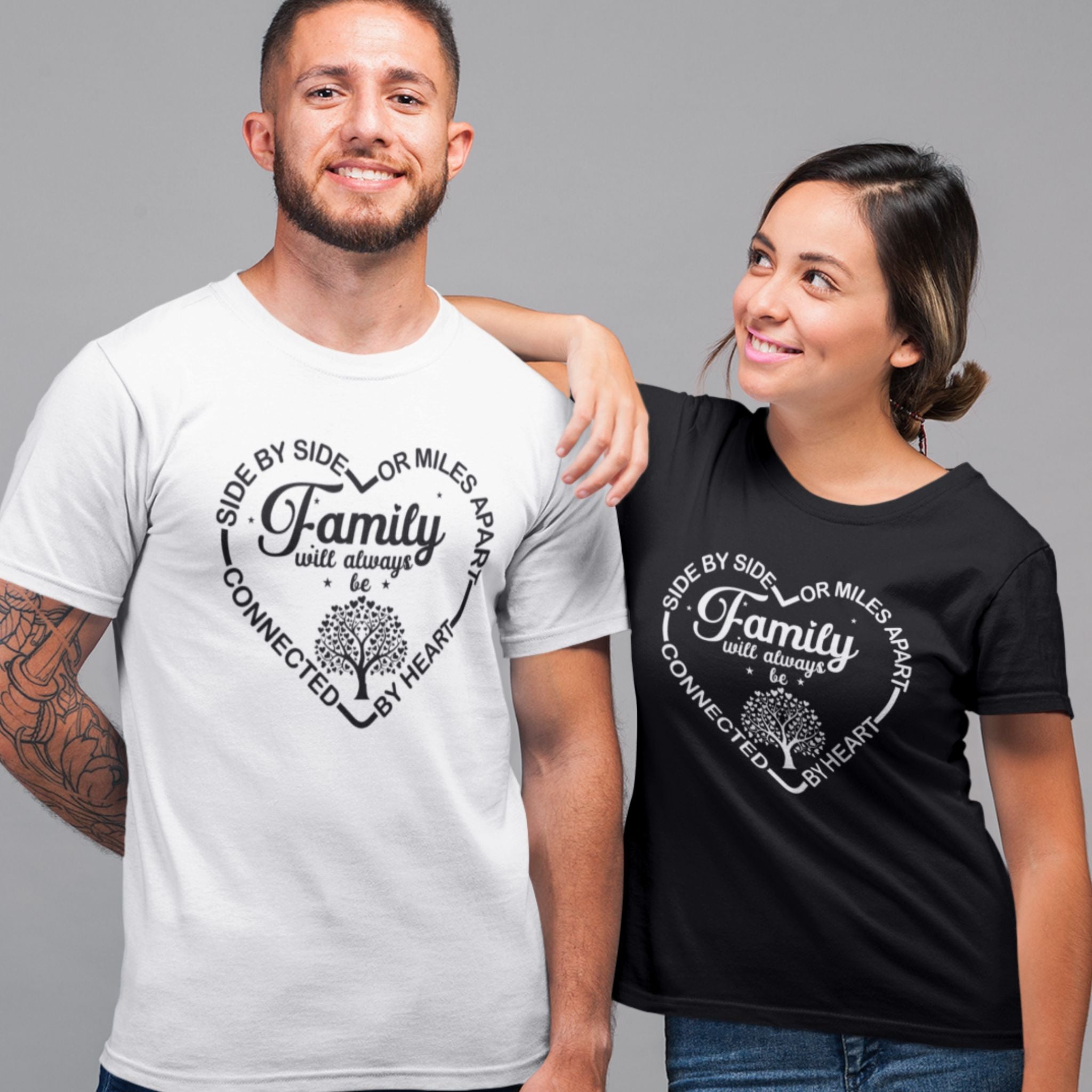 Family Will Always Be Connected By Heart Shirt