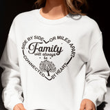 Family Will Always Be Connected By Heart Sweatshirt