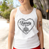 Family Will Always Be Connected By Heart Tank Top