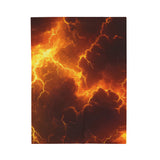 Fiery Lightning Sky Blanket