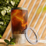 Fiery Lightning Sky Ringneck Tumbler