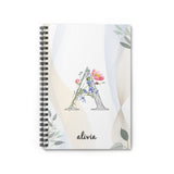 Floral Monogram & Name Diary Notebook