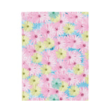 Floral Print Velveteen Blanket