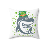 Funny Shamrock Shark Pillow Cover