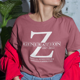 Gen Z TShirt Generation Z T-Shirt, Gen Z: Bred on Memes, Videos & Infinite Possibilities t-shirt, Generation Z Trendy shirt