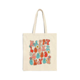 Happy Looks Good on You Cotton Canvas Tote Bag