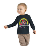 Happy Pi Day Rainbow Toddler Long Sleeve Shirt