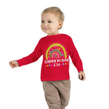 Happy Pi Day Rainbow Toddler Long Sleeve Tee