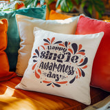 Happy Single Awareness Day Pillow