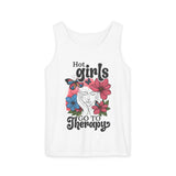 Hot Girls Go To Therapy Mental Health Tank Top
