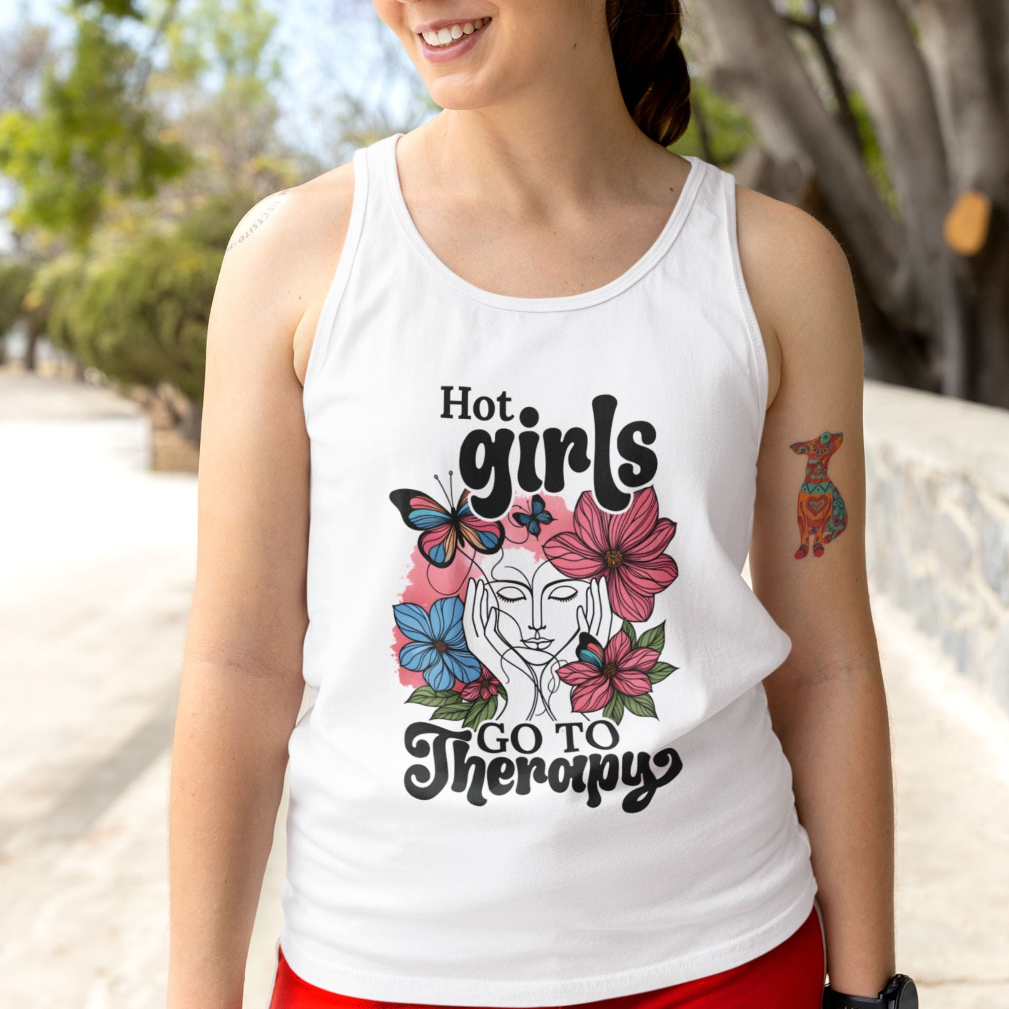 Hot Girls Go To Therapy Tank Top