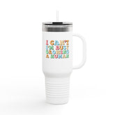 I Can't I'm Busy Growing A Human Insulated Travel Mug