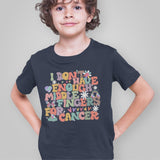 I Don't Have Enough Middle Fingers For Cancer Kids Shirt