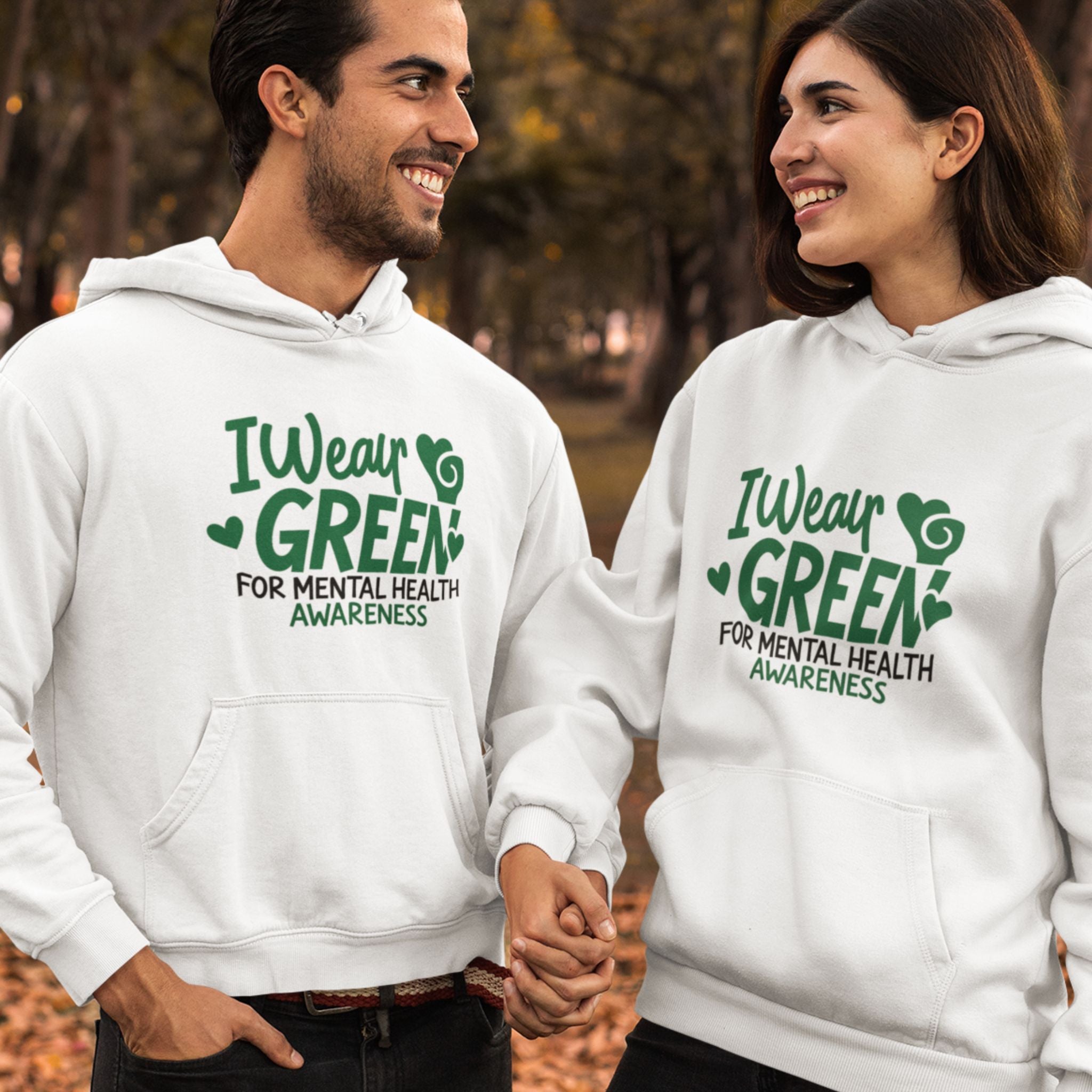 I Wear Green For Mental Health Awareness Hoodie
