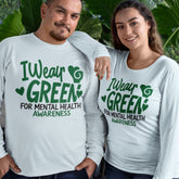 I Wear Green For Mental Health Awareness Long Sleeve Shirt
