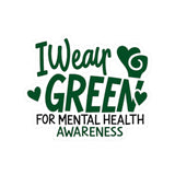 I Wear Green For Mental Health Awareness Sticker