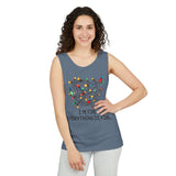 I'm Fine Everything is Fine Christmas Lights Tank Top