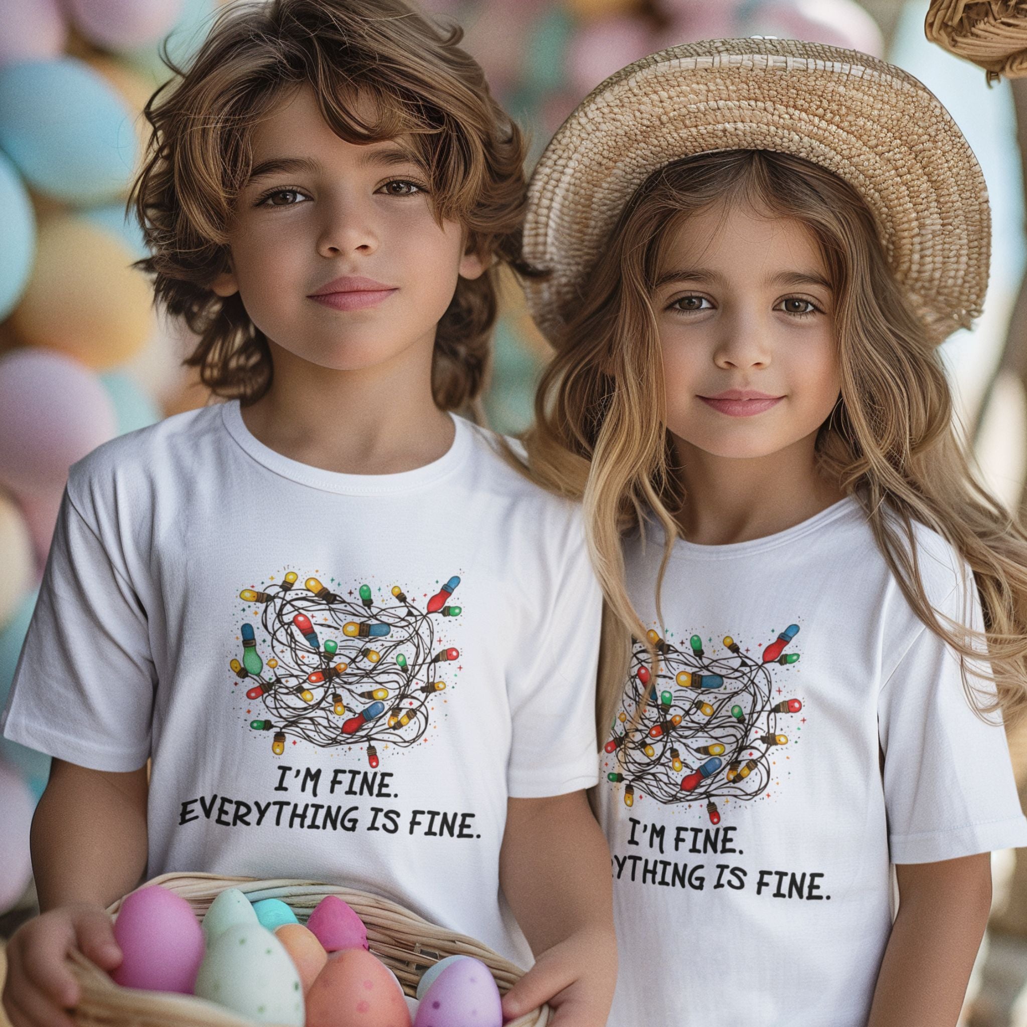 I'm Fine Everything is Fine Shirt for Kids