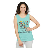 I'm Fine Everything is Fine Tangled Christmas Lights Tank Top