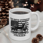 I'm Into Fitness Deer in My Freezer Coffee Mug