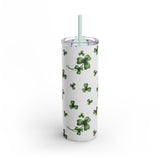 Irish Clover Leaf Skinny Tumbler
