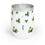 Irish Clover Leaf Wine Tumbler