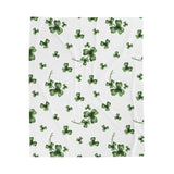 Irish Clover Leaves Saint Patricks Blanket