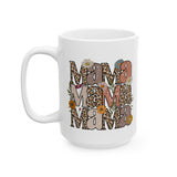 Leopard Mama Flower Coffee Mug