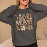 Leopard Mama Flower Sweatshirt