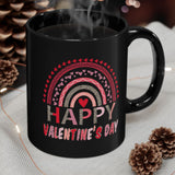 Leopard Print Rainbow Valentine's Day Coffee Cup
