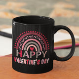 Leopard Print Rainbow Valentine's Day Coffee Mug