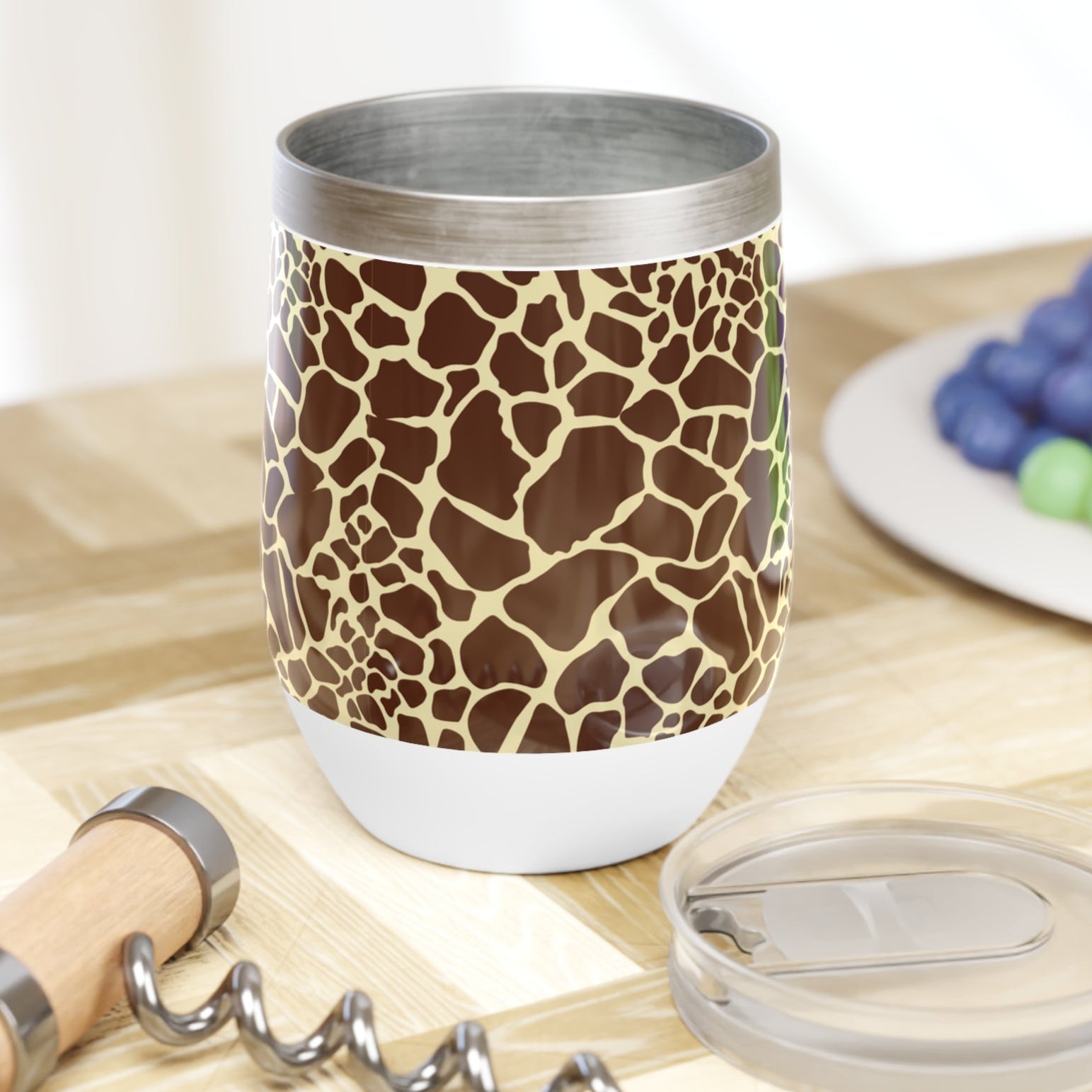 Leopard Print Wine Tumbler