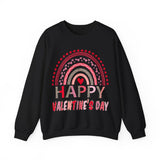 Leopard Rainbow Happy Valentine's Day Sweatshirt