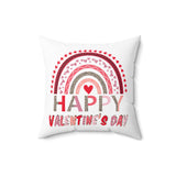 Leopard Rainbow Valentine's Day Pillow
