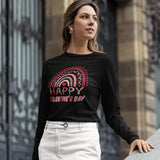 Leopard Rainbow and Valentines Day Long Sleeve