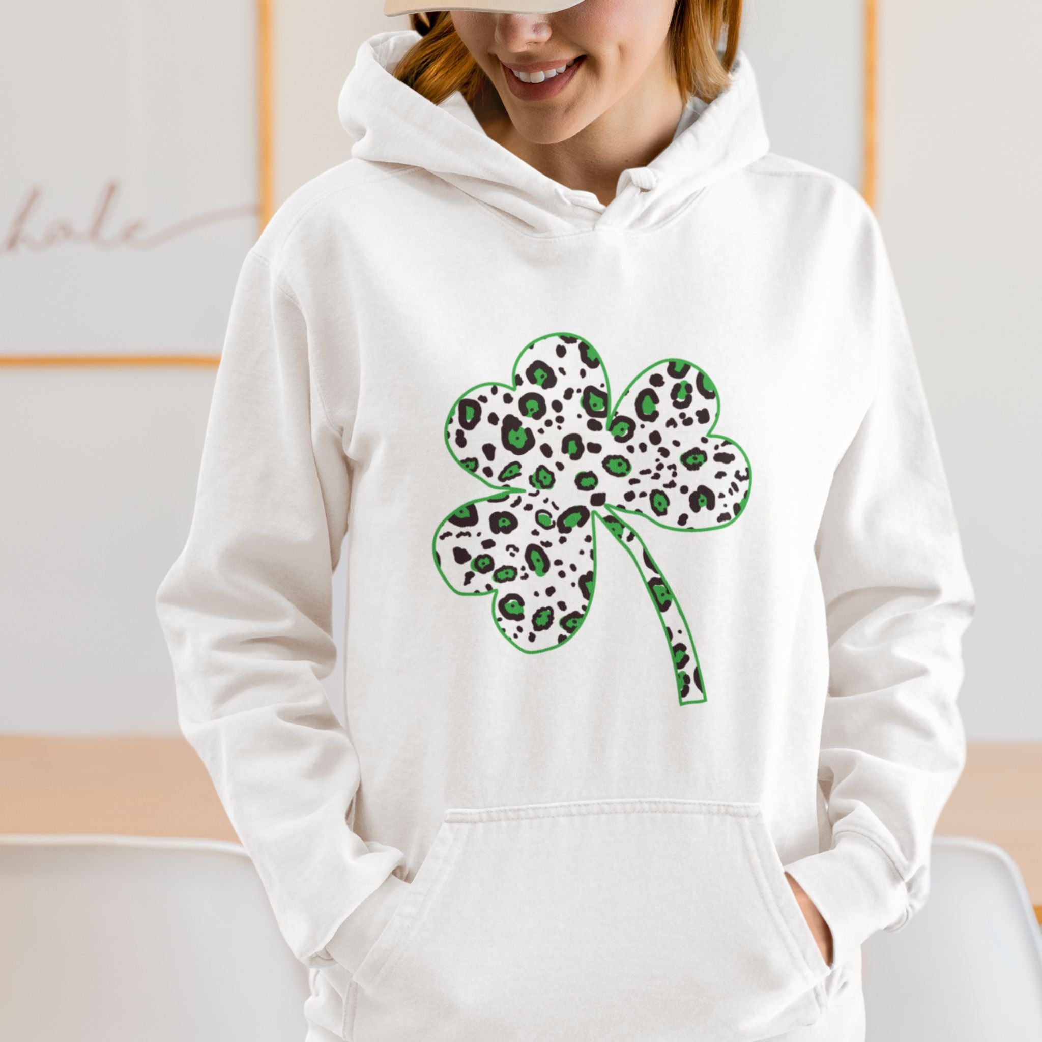 Leopard Shamrock Hoodie