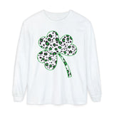 Leopard Shamrock Long Sleeve Tshirt