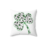 Leopard Shamrock Pillow Cover