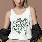 Leopard Shamrock Tank Top