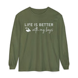 Life is Better with My Boys Long Sleeve Tshirt