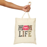 Lips Mom Life Canvas Tote Bag
