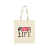 Lips Mom Life Cotton Tote Bag
