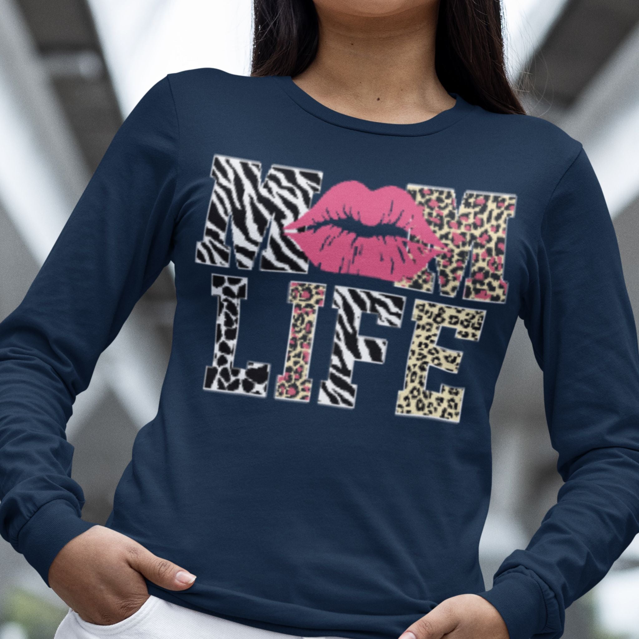 Lips Mom Life Long Sleeve Shirt
