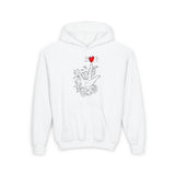 Love Hand Sign Kids Hoodie