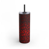 Love Red Hearts Skinny Tumbler