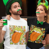 Lucky Charm Lips and Tongue Shirt, Shamrock Rainbow Shirt, Womens St Patricks Day Shirt, Cute Irish Shirt, St Patty's Good Luck Shirt